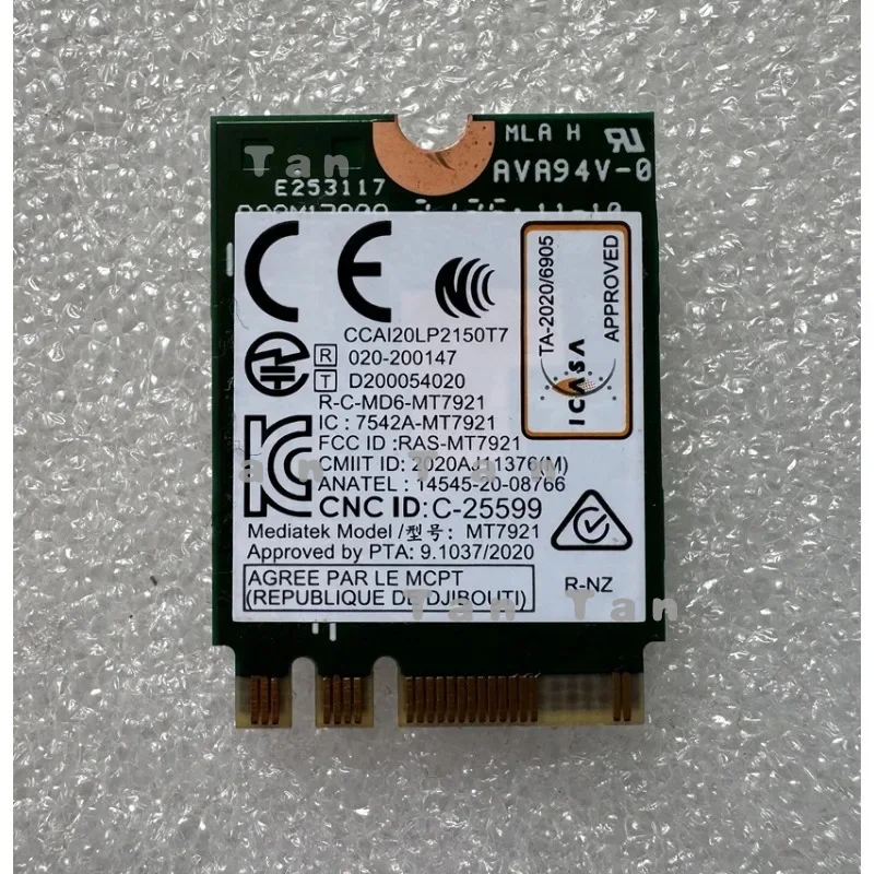 5W10V25823 Новинка для ThinkPad X13 L13 T14 P14s T14s E14 L14 E15 L15, беспроводная карта Wi-Fi, адаптеры WLAN MT7921 M2