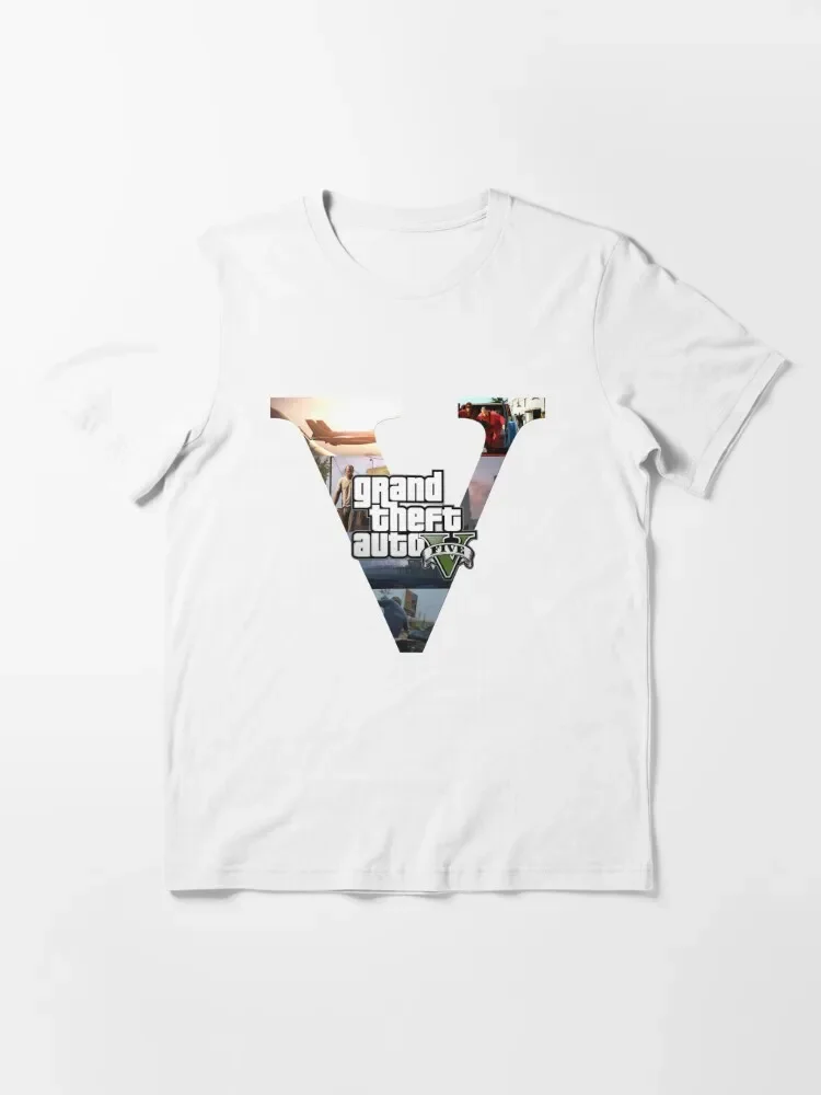 Фото Новейшие футболки с игрой GTA, Сан-Андреас, Grand Theft Auto 5, трилогия, онлайн-моды, вице-город, Либерти, город, Grand Theft Auto, футболка №4