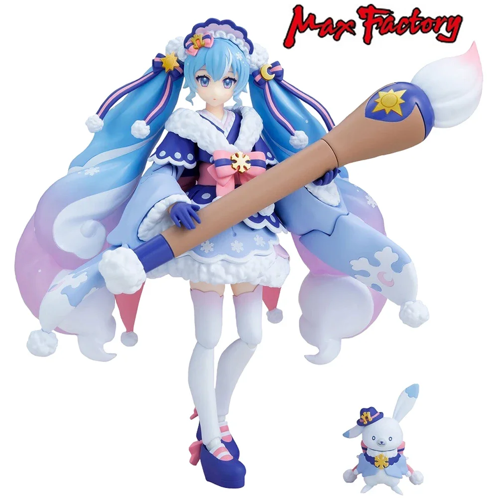 MaxFactory Figma EX-067 Snow Hatsune Miku Serene Winter Ver. Кролик юкин экшн-фигурка Коллекционная модель игрушки