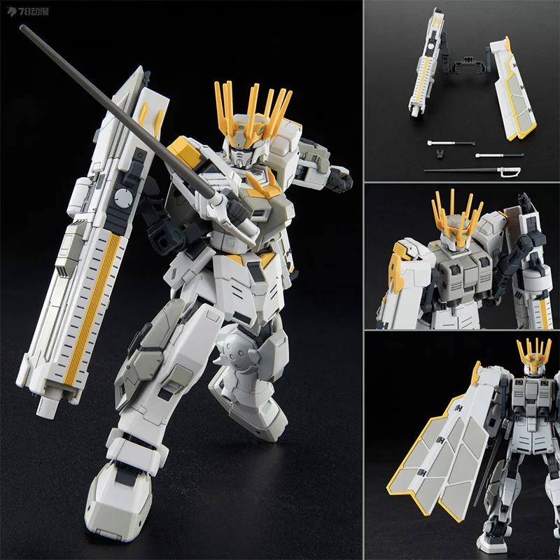 Фото Bandai HGUC 1/144 pb ОГРАНИЧЕННАЯ МОДЕЛЬ, белая черная модель в сборе, анимационная фигурка в сборе, модель в подарок для детей №2