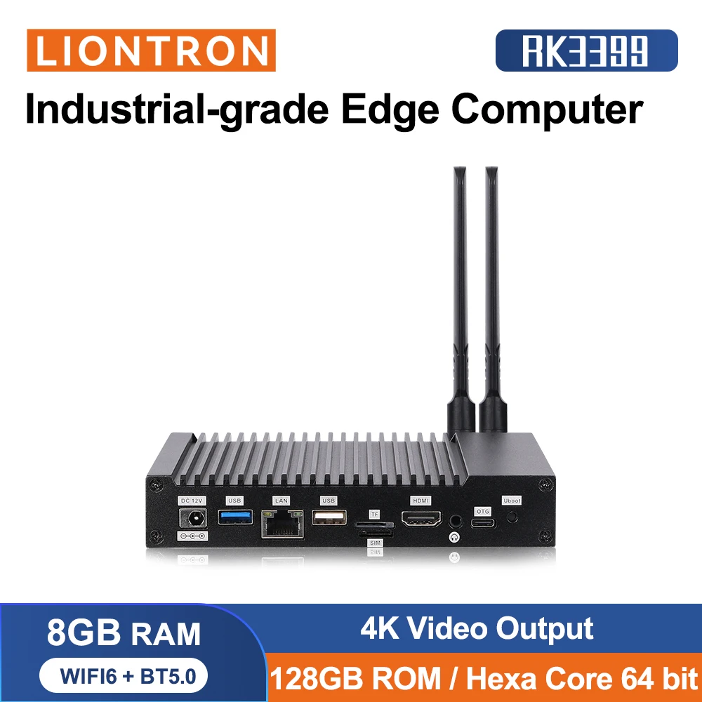KEC-339 Liontron Rockchip ARM RK3399 Android Linux промышленный мини-ПК Тонкий ПК компактный компьютер без вентилятора однобортный компьютер