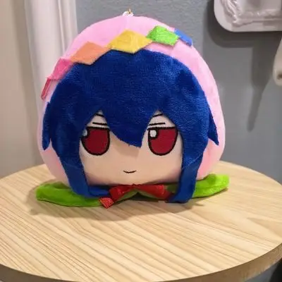 Игра 18 см Fumo Momo Hinanawi Tenshi Кукла Аниме TouHou Project Dango Плюшевая хлопковая подвеска Косплей Брелок Игрушки