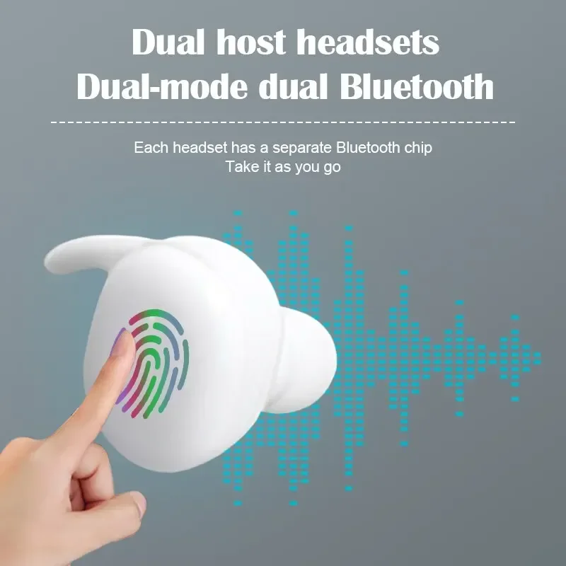 Фото Y30 Bluetooth наушники TWS спортивные наушники цифровой дисплей мини беспроводное сенсорное управление наушники с шумоподавлением гарнитура №4