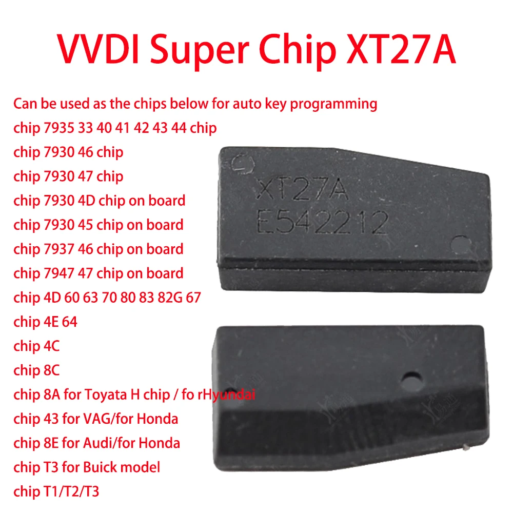 Фото 10 шт./лот VVDI супер чип XT27A чип XT27 для VVDI2 VVDI мини-ключевой инструмент ID48 чип транспондера для 7935 XT15 MQB49 XT1M №2