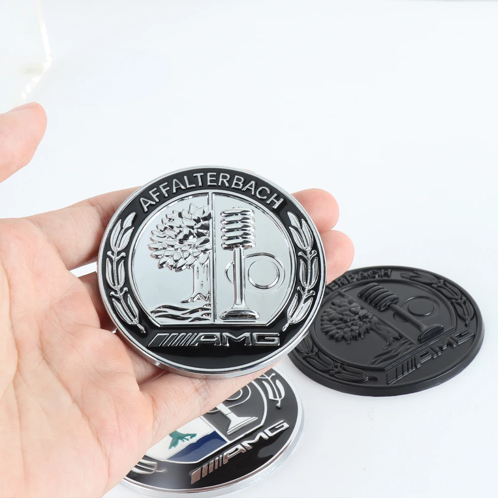 Фото Новый 3D металлический значок автомобиля, украшение для кузова, багажника, наклейка, аксессуары для модификации автомобиля для Mercedes Benz AMG, эмблема, логотип, наклейки №3