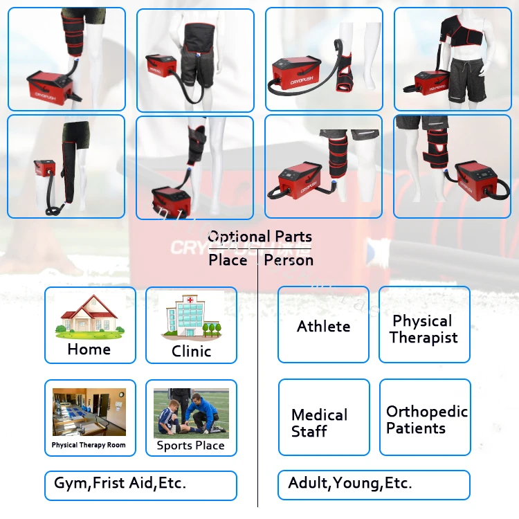 2025 Новая ортопедия и реабилитация CRYOPUSH Knee Cryo Recovery Ice Cold Compression Therapy Система физиотерапии (art.: 3920d17624a04) - 3920d17624a04