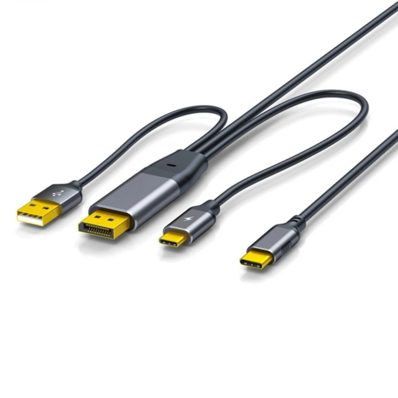 DP до USB C 4K@60 Гц видео кабеля включает