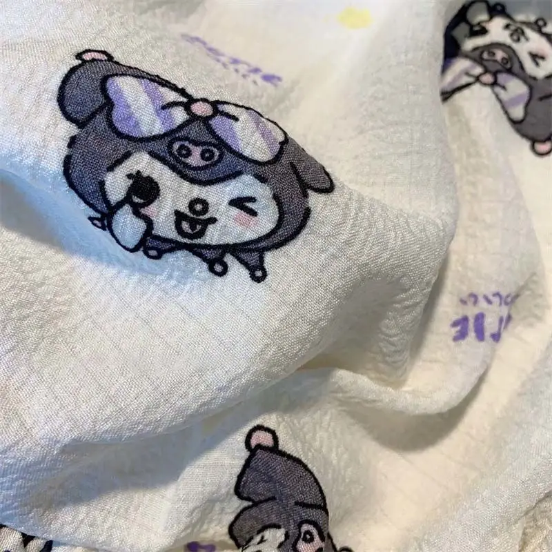 Фото Sanrio Kuromi мультфильм Милая Пижама Леди Лето с груди подтяжки шорты Милая домашняя одежда №3