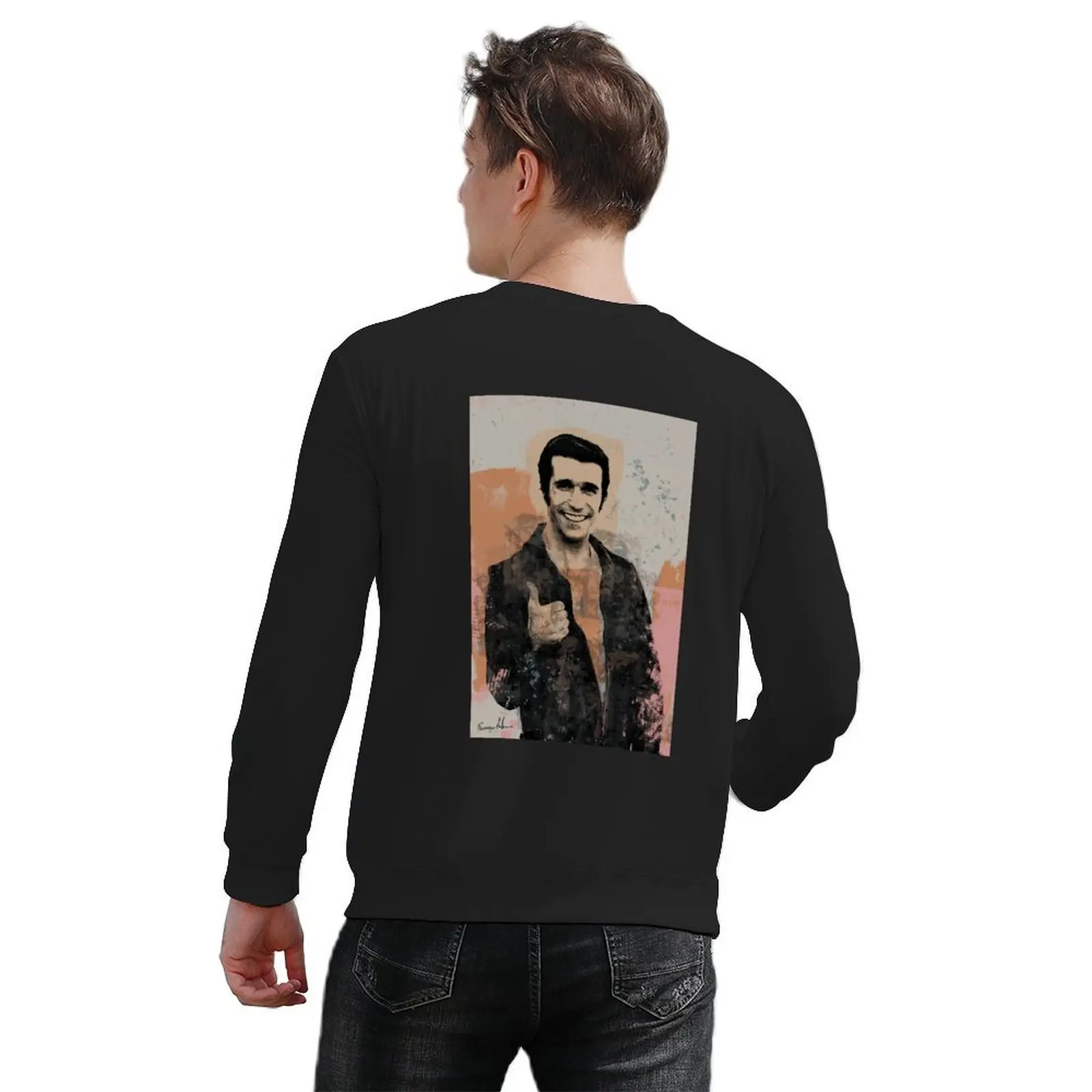 Пуловер Fonzie, мужская одежда, мужская осенняя одежда, эстетичная одежда в японском стиле, толстовки (art.: 3920d21de3646) - 3920d21de3646