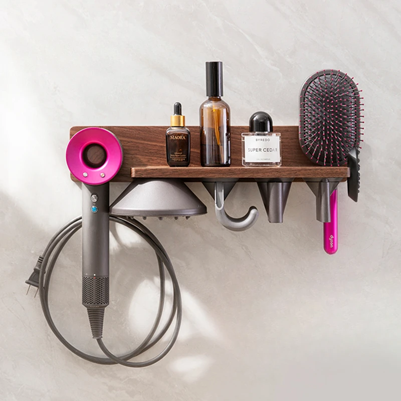 Настенный органайзер для хранения воздуходувок Dyson, домашний декор для ванной комнаты, держатель насадки для фена, простая установка