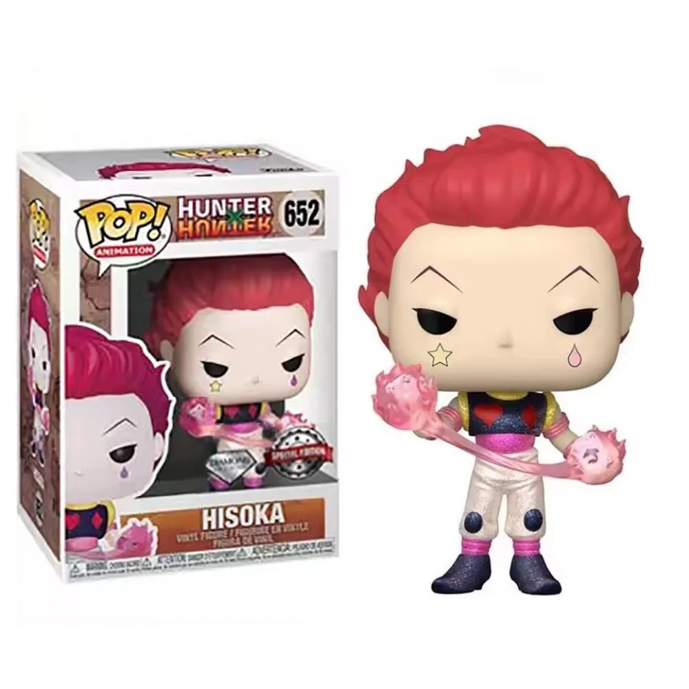 Фото FUNKO POP HUNTER × HUNTER игрушечные фигурки аниме персонаж HISOKA креативная модель ручной работы детская коллекция подарок на день рождения №2
