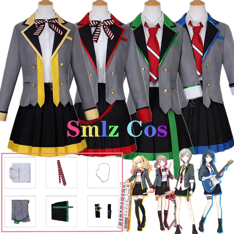 В наличии Leo/Need Косплей Tenma Saki Hoshino Ichika Hinomori Shiho Mochizuki Honami Косплей Школьный наряд Хэллоуин для женщин Униформа и необычные костюмы