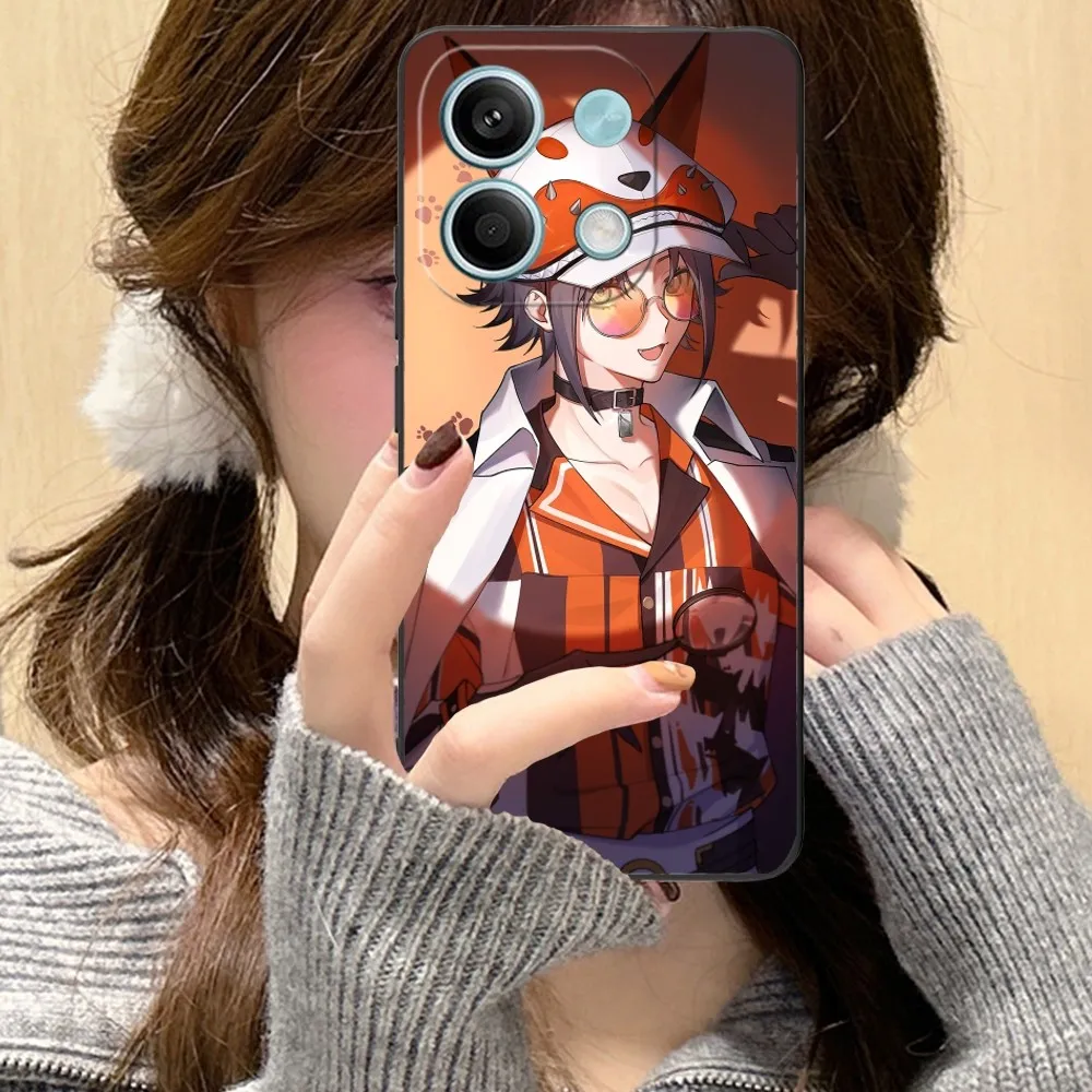 Фото Чехол для мобильного телефона с изображением аниме Mysta Rias для Xiaomi Redmi Note 13 12 11 10 9 POCO F4 F5 M5 X5 Pro Plus 5G Black Cover Funda №5