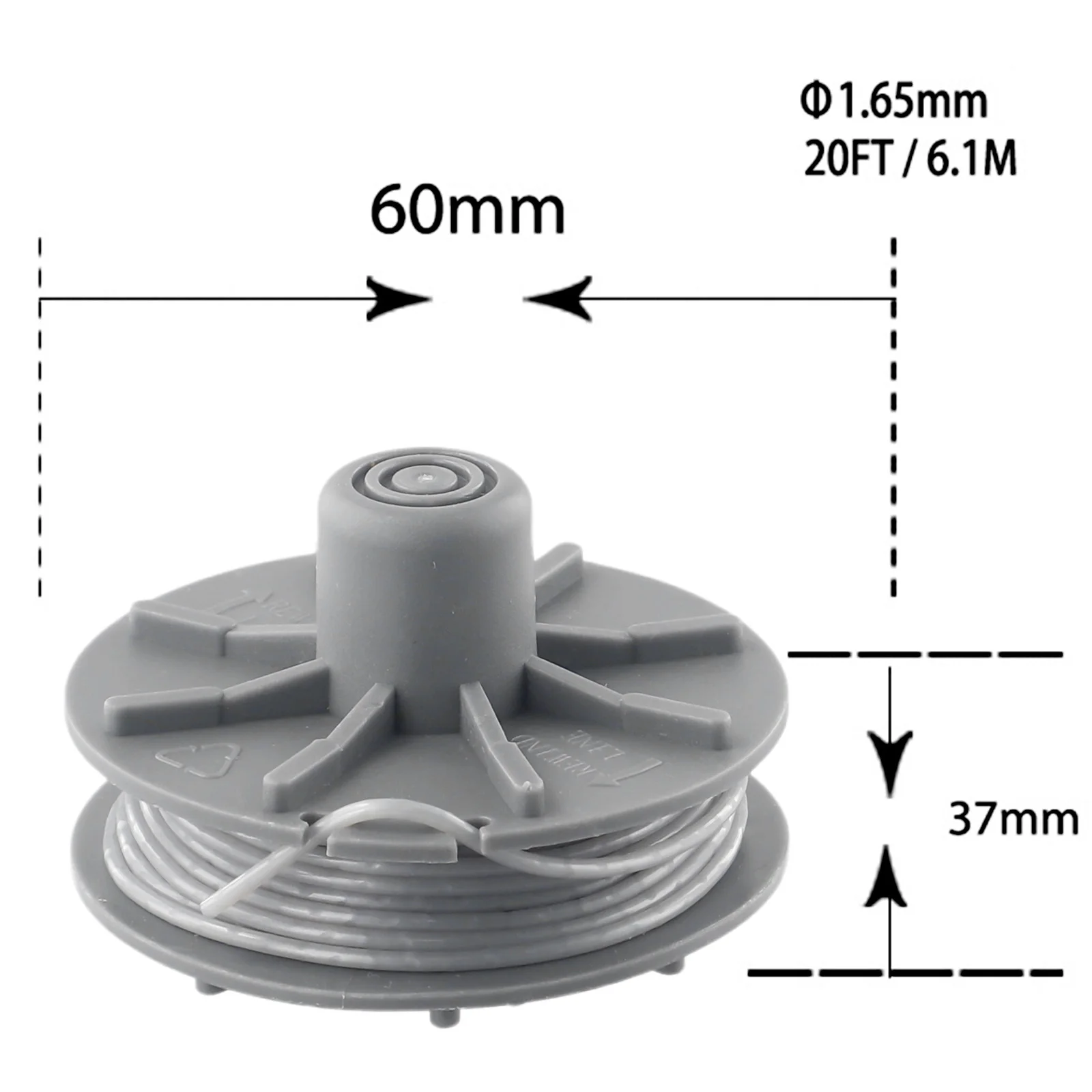 2 шт., катушка для триммера для травы 05307-20, сменная катушка SmallCut 300 SmallCut 350/23 EasyCut 400/25, автоматическая Подающая головка