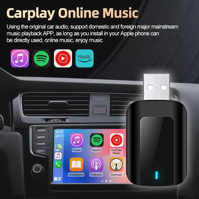 Фото Для Lada Priora Carplay Android-адаптер Plug and Play для проводного Android Auto Car Smart Ai Box Bluetooth WiFi Auto Connect Maps №2