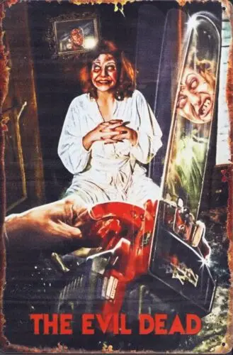 1p,EVIL DEAD - Deadite Linda in Cabin - Оловянный металлический знак из фильма ужасов