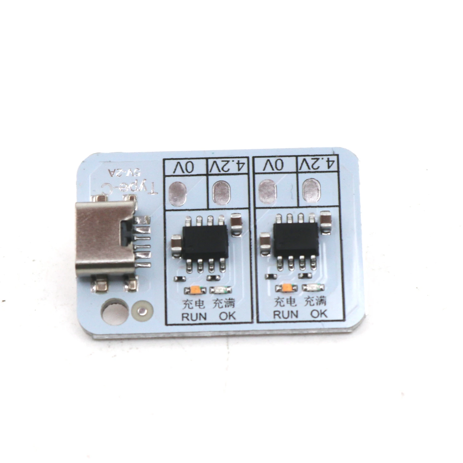 2Way 1S 1A Плата зарядки литиевой батареи Type-C USB 3,7 В 4,2 В 18650 Зарядное устройство для тройных литиевых батарей Lipo с защитой от зарядки