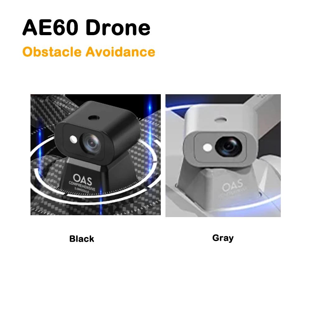 AE60 GPS Дрон Оригинальная запасная часть AE60 Дрон для предотвращения препятствий OAS Деталь Аксессуар Черный/Серый