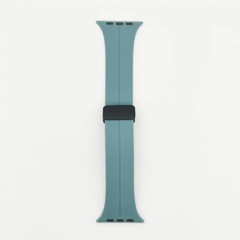 Фото Силиконовый ремешок для Apple Watch Band Sport Watch, складной браслет для женских часов 42 мм 44 мм 45 мм 49 мм, носимое устройство, умные аксессуары №4