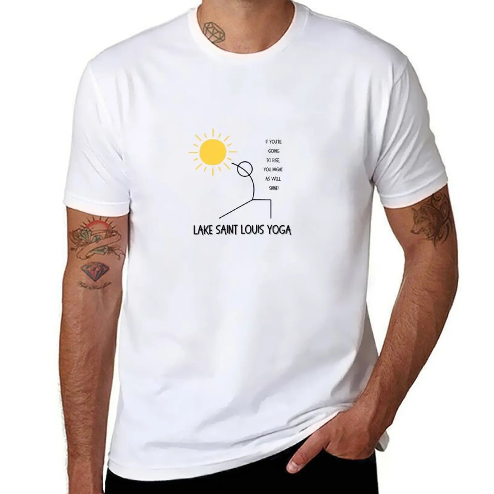 Lake Saint Louis Yoga T-Shirt anime t shirts for man man t shirts for men T-Shirt