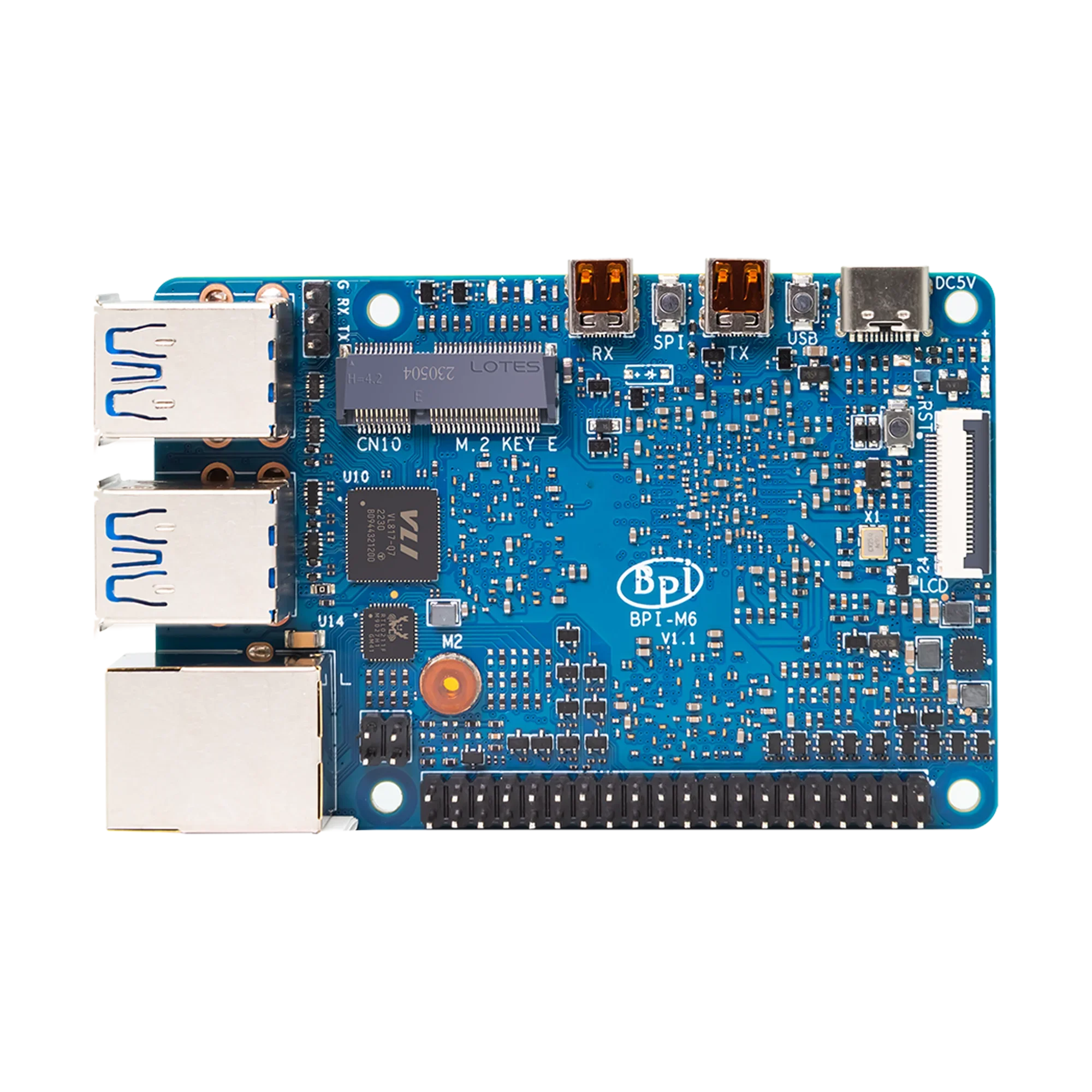 Фото Banana Pi BPI-M6 Synaptics VideoSmart VS680 четырехъядерный процессор Cortex-A73 4 ГБ LPDDR4 16 ГБ eMMC До 6 .75 топов воображения GE9920 GPU №4