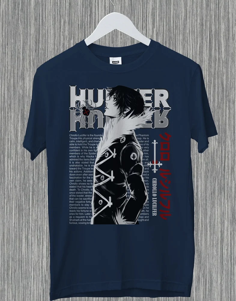 Фото Chrollo Lucilfer фантомная труппа 0 лидер Охотник X Hunter Аниме Забавный подарок футболка №5