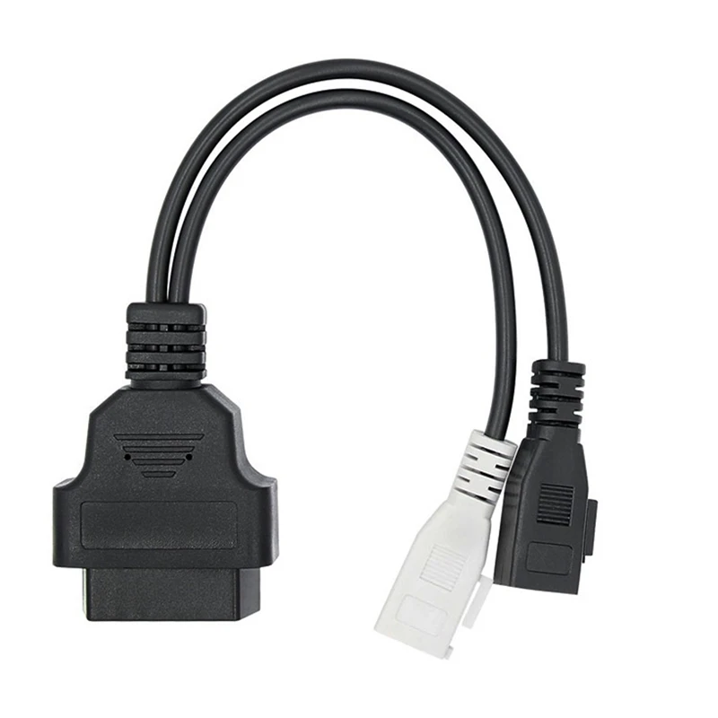 Кабель OBD II OBD2 2x2pin к 16-контактному разъему OBD2, Диагностический Кабель-адаптер для Audi VAG Seat Skoda