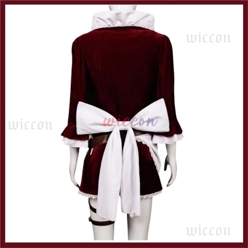 Фото Аниме Baby-5 Maid Killer Косплей Костюм Buki Buki No Mi Wine Red Maid Dress Lolita Юбка Женщина Сексуальный Карнавальный Рождественский Костюм №4