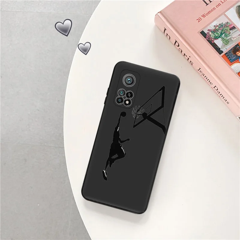 Фото Чехол для телефона Redmi 10C 10A Note 11 Pro 10 10s 11s Basketball Dunk Aerial dance Xiaomi 10t 11t Lite Черный Мягкий защитный чехол №3