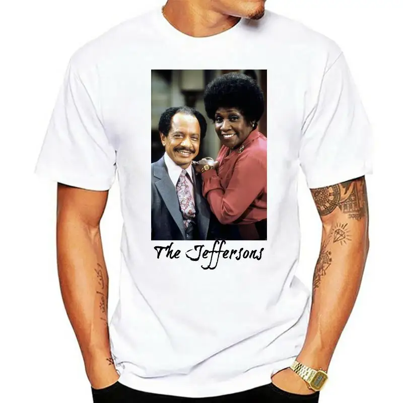 БЕЛАЯ ФУТБОЛКА THE JEFFERSONS SHERMAN HEMSLEY ISABEL SANFORD GEORGE WEEZIE TV