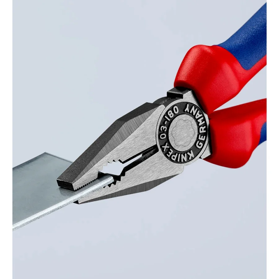 Фото Knipex Combination Pliers Multi-Component Grip  Thicker Cable Special Tool Steel- Forged 0302180 №4