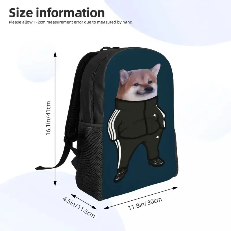 Фото Рюкзак Cheems Doge Shiba Inu Meme для мужчин и женщин, школьный рюкзак для студентов колледжа, подходит для 15-дюймовых сумок для ноутбуков NM21 №3