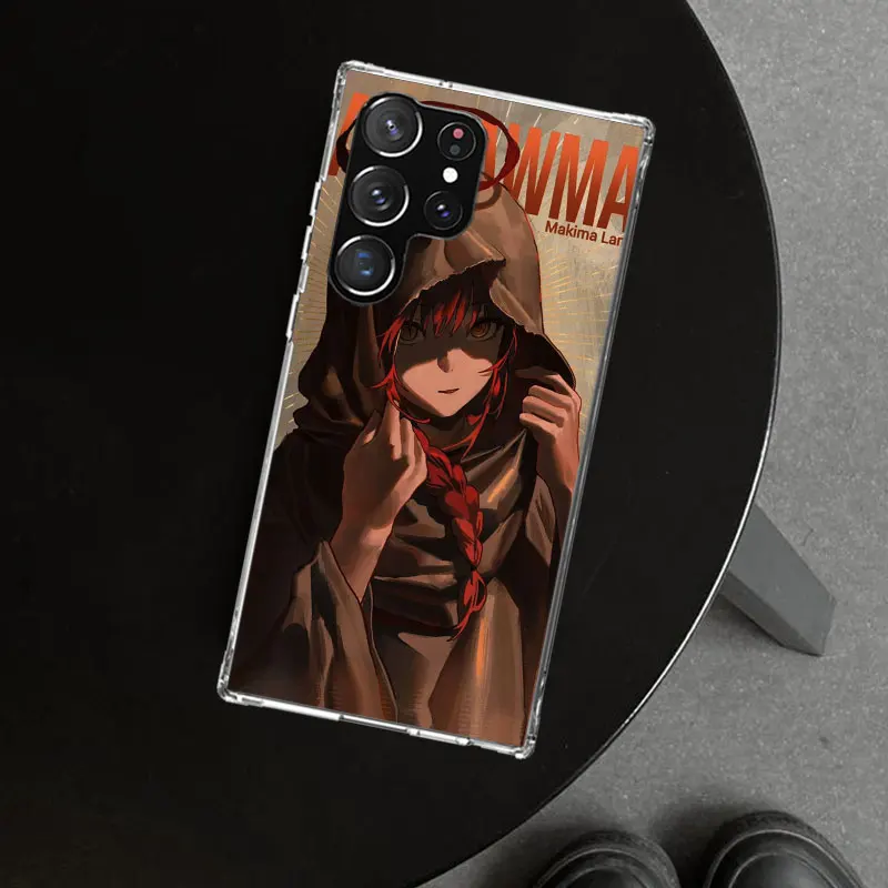 Фото Чехол для телефона Chainsaw Mans Makima для Samsung Galaxy S25 S24 S23 Ultra S22 Plus S21 FE S20 + S10 Edge Art Customized Fundas №4