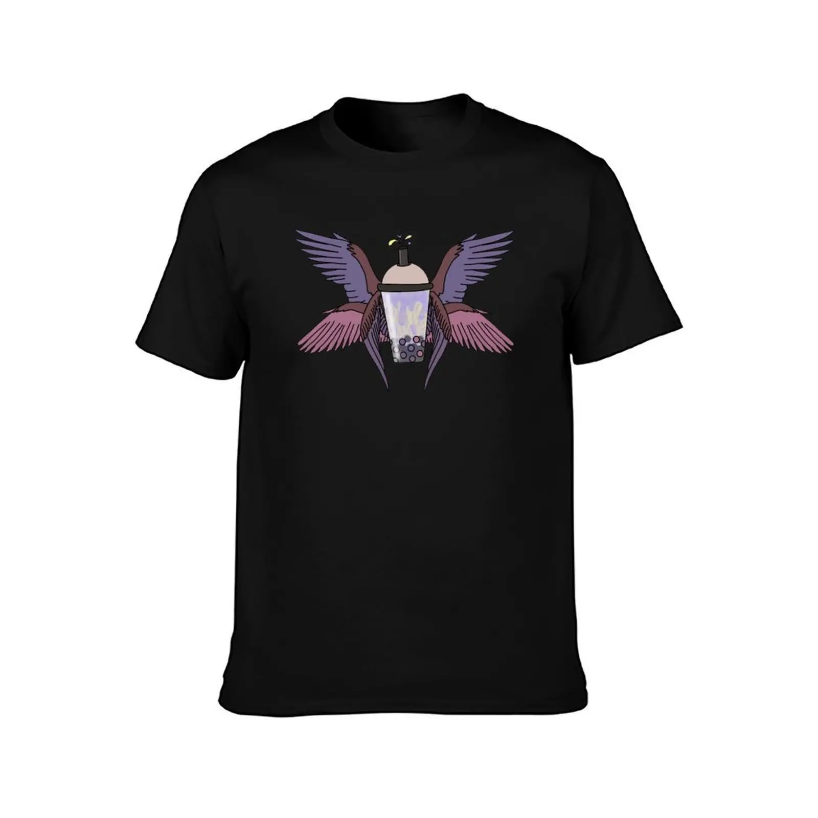 Фото Lavender Lemonade Seraphim Boba Drink - футболка в стиле OC, мужская футболка, хлопковые мужские футболки, тренировочные рубашки для мужчин №2