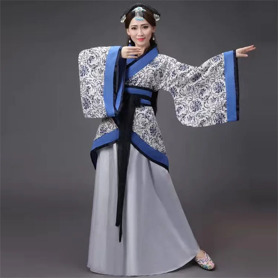 Халат Hanfu traditionnelle chinoise винтажный для женщин, костюм для косплея «Хэллоуин» Wilhelm von, imprimé Hanfu vert, ensembles d