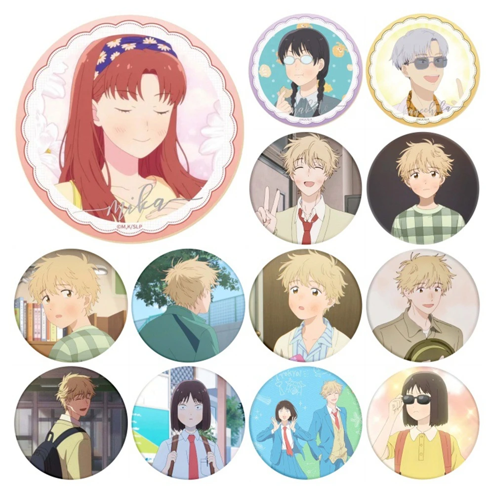 Аниме Skip and Loafer Iwamura Mitsumi Shima Sousuke, значок для косплея, булавка, жесть SPTE, брошь, аксессуары, реквизит