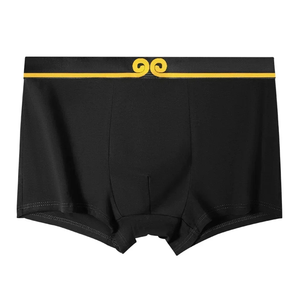 Хлопковое нижнее белье 2XL, всесезонные шорты-боксеры, шорты для дома и отеля, светло-коричневые и коричневые цвета, средняя стрейч