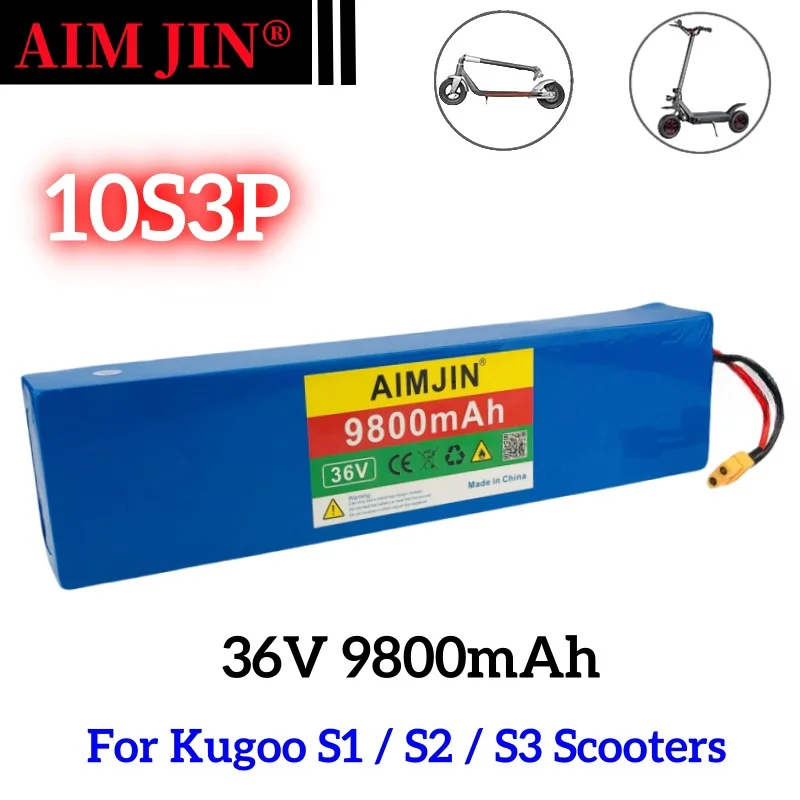 Аккумулятор для скутера Kugoo S2 / S3/S4, 36 В, 18650 мАч