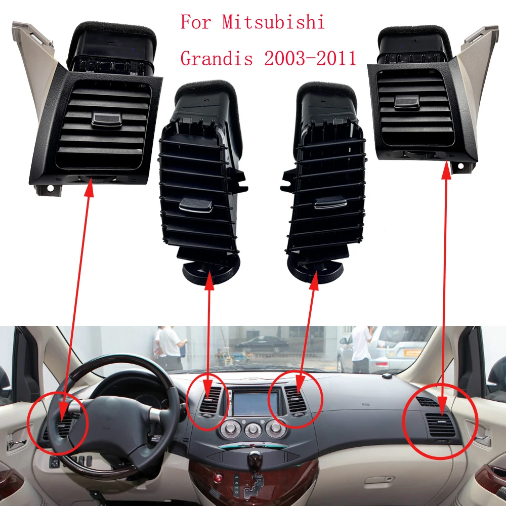 HUIYAN A/C вентиляционное отверстие для установки кондиционера для Mitsubishi Grandis 2003-2011 автомобильная выхлопная решетка