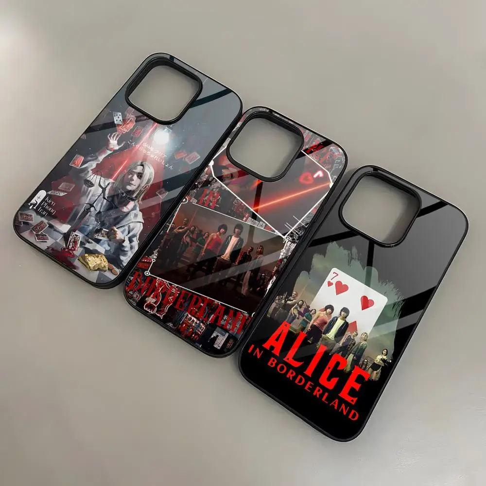 Cool A_Alice In B_Borderland Phone Case For 16 Pro Max Iphone 15 Pro Max 14 12 11 13 Mini 8 7 Plus X Xs XR PC+TPU Cover Чехлы и чехлы для мобильных телефонов