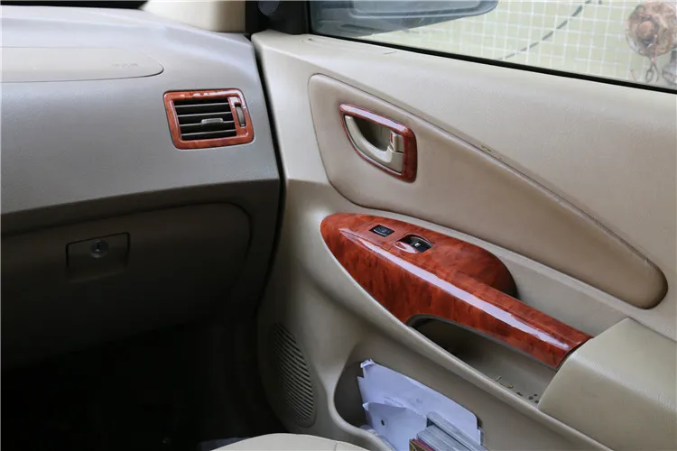 Фото 4 шт. для Hyundai Tucson 2006-2013 LHD Автомобильный Дверной подлокотник, оконный подъемник, декоративная крышка, рамка, отделка ABS, аксессуары для стайлинга автомобиля №4