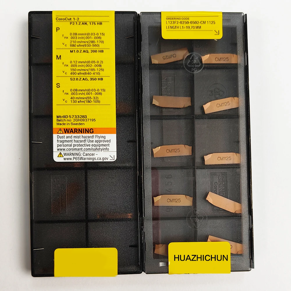 HUAZHICHUN L123F2-0250-0502-CM 1125 Токарные инструменты для фрезерных пластин