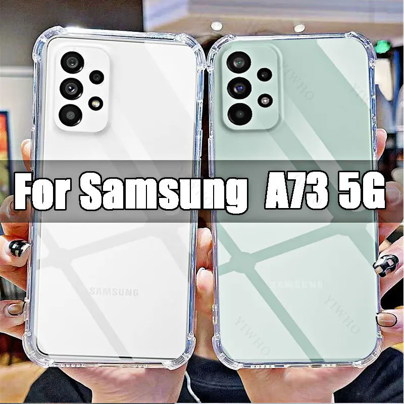 Для Samsung Galaxy A73 5G прозрачный мягкий чехол для телефона TPU прозрачный для Sumsung A 73 5g 6,7 