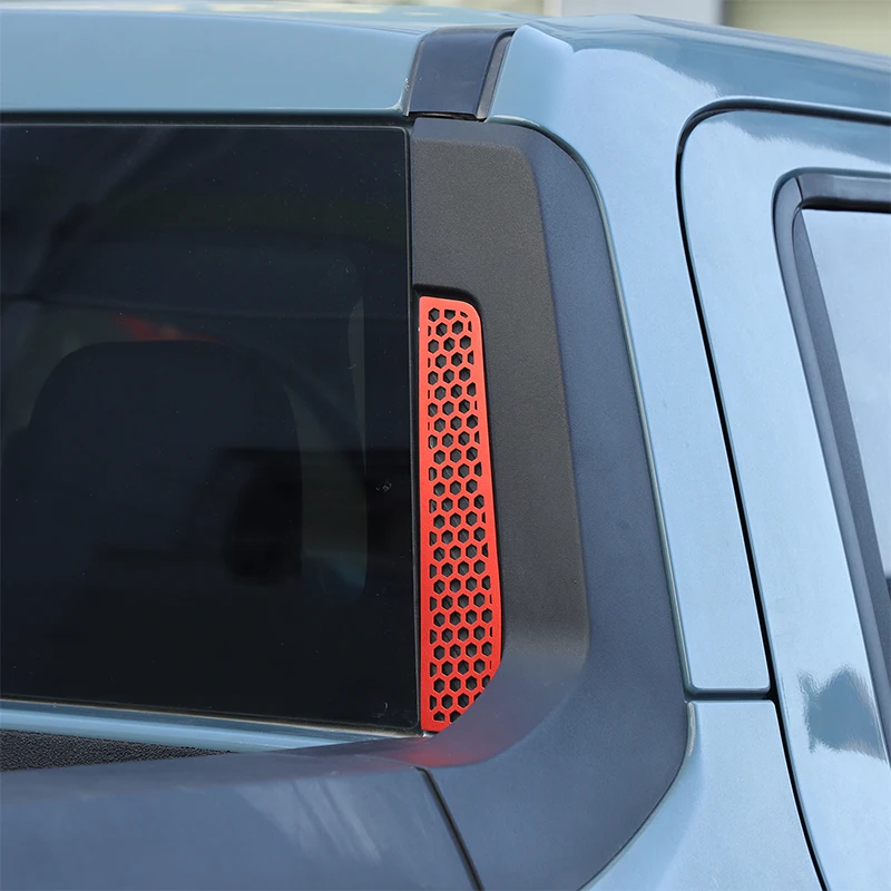 Фото Для Ford Maverick 2022+ заднее стекло с защитой от царапин на обеих сторон заднего стекла, алюминиевый сплав, красный 2 шт. (содоплавный тип №3