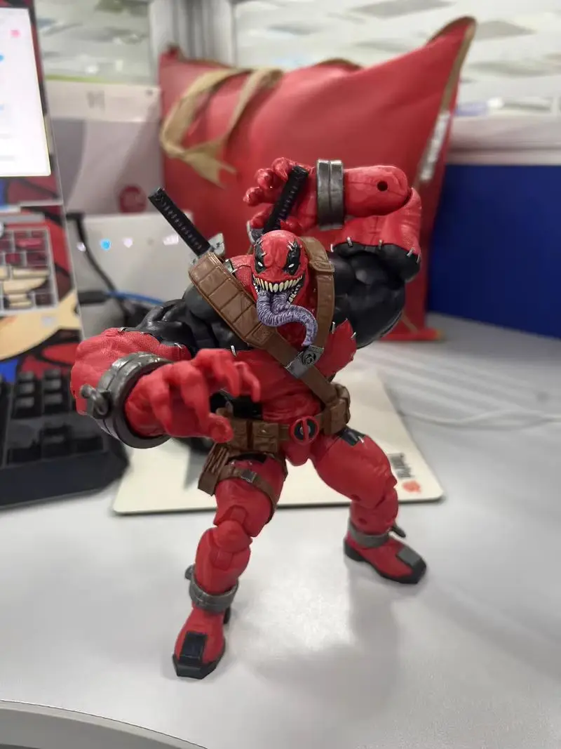 Фото Новинка 2024 года, оригинальная эксклюзивная эксклюзивная фигурка Marvel Legends Venompool Deluxe 8 дюймов, Рождественская модель, Коллекционная игрушка, подарок на день рождения №2