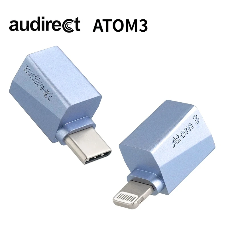 Портативный ЦАП-усилитель для наушников Audirect ATOM3 ESS9280 AC Pro Atom 3 DSD512 3,5 мм SE выход USB Type C/Lightning вход, DAC Amp