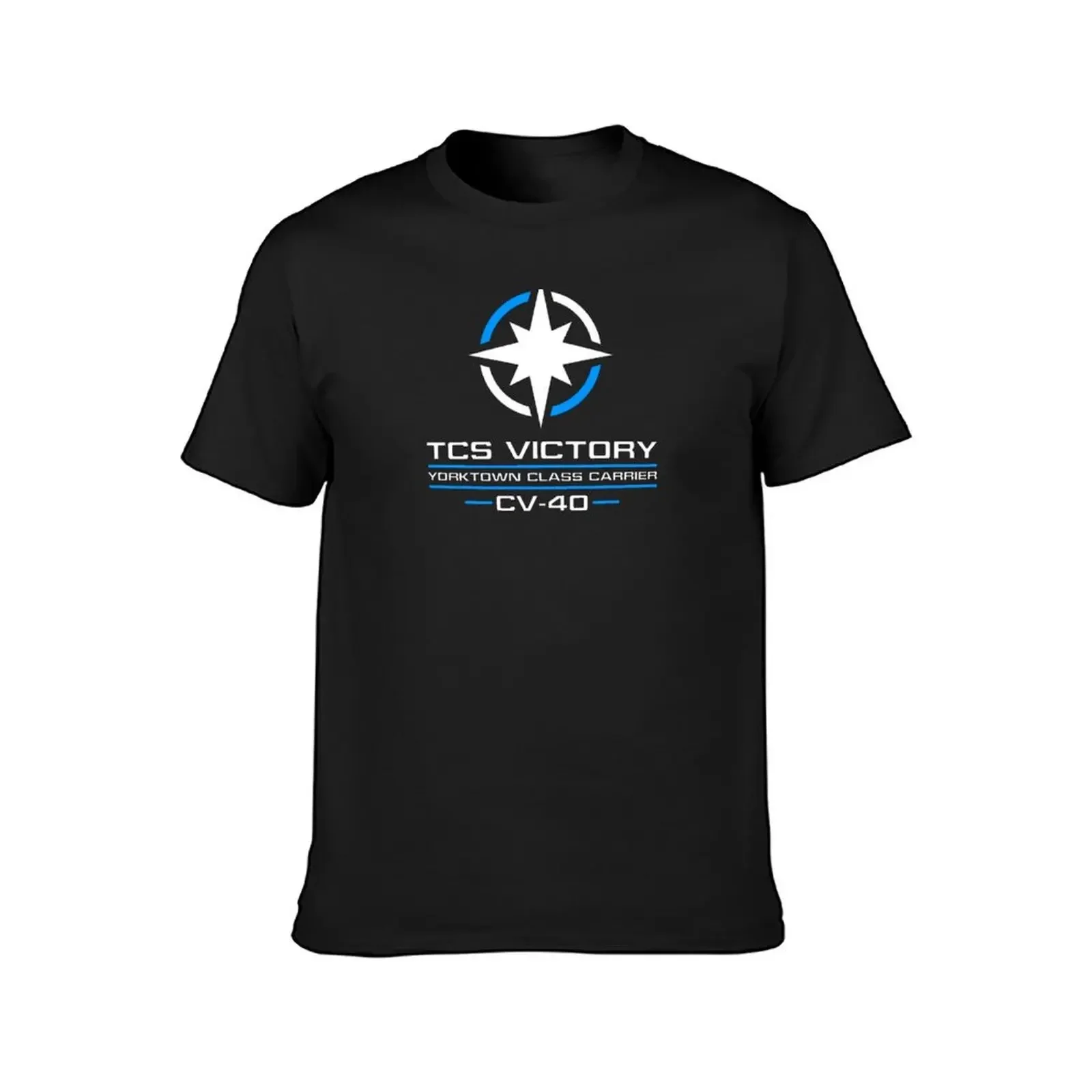 Фото Футболка Wing Commander TCS Victory, футболка большого размера, топы, черные забавные футболки для мужчин №2