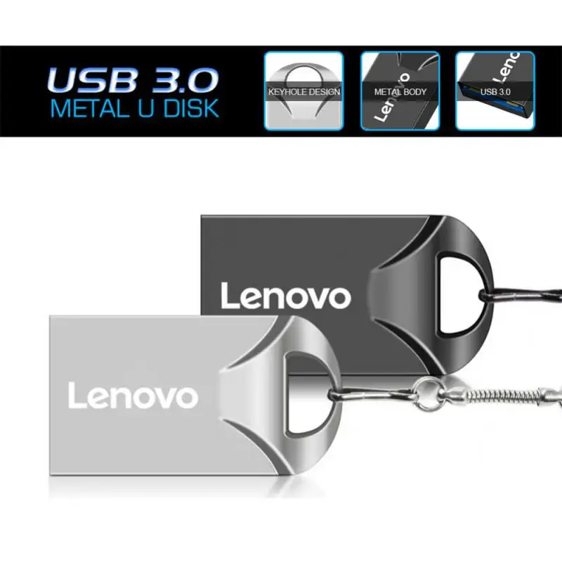 Фото USB-флеш-накопитель Lenovo металлический водонепроницаемый, 3,0 дюйма, 1 ТБ №5