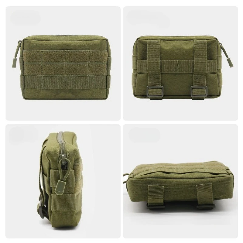 Фото Цельная простота, мужская поясная сумка EDC Molle, тактическая сумка, медицинская нейлоновая уличная сумка для первой помощи, поясная сумка, спортивная охотничья сумка №2