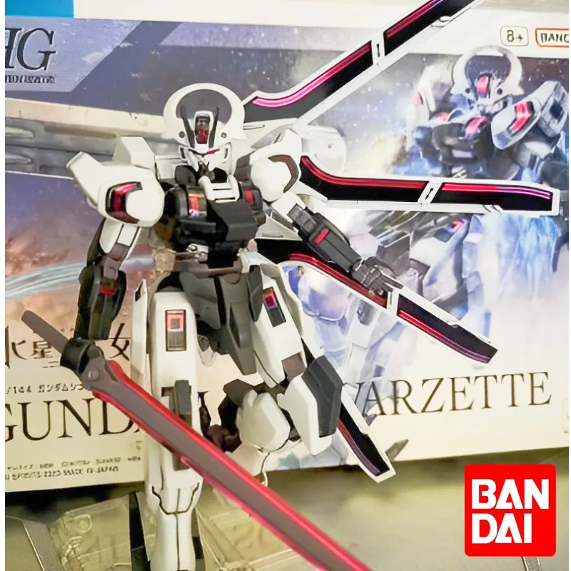 Фигурка аниме «ведьма» Bandai из Mercury Schwarzette, фигурка героя в сборе, оригинальный пистолет Dam Hg, масштаб 1/144